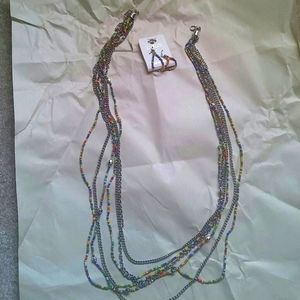 Brand new necklace and earring set